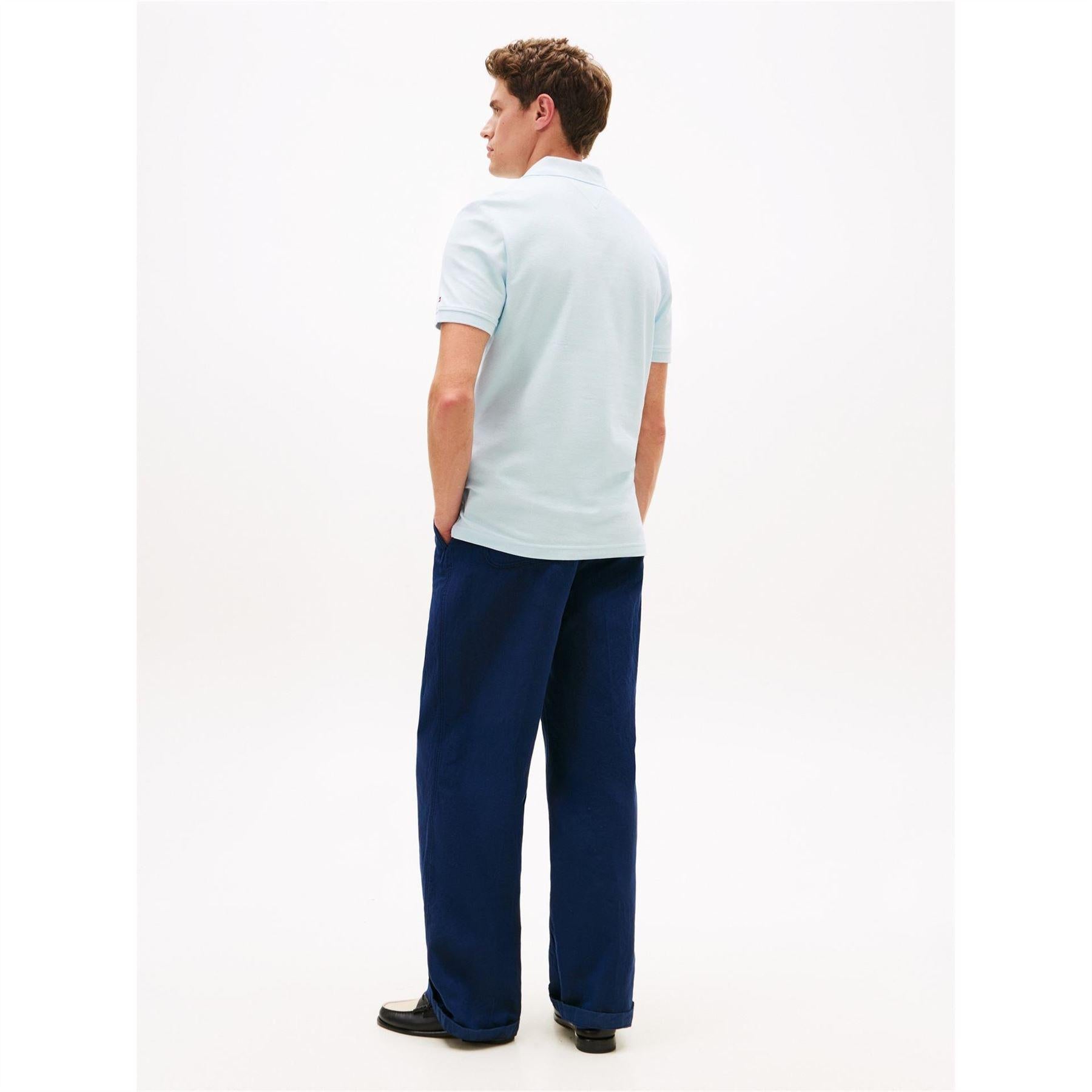 Blue - Pack Shot - Tommy Hilfiger Mens Polo Shirt