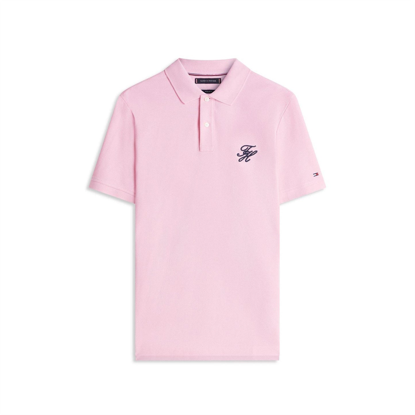 Classic Pink - Front - Tommy Hilfiger Mens Polo Shirt