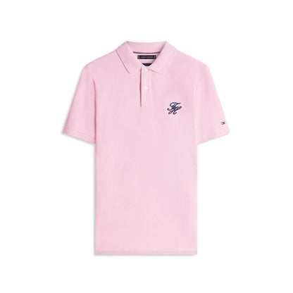 Classic Pink - Front - Tommy Hilfiger Mens Polo Shirt