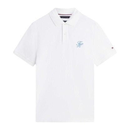 White - Front - Tommy Hilfiger Mens Polo Shirt