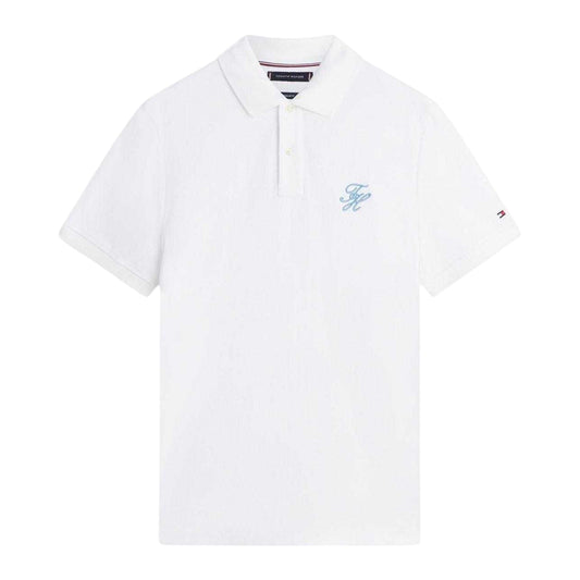 White - Front - Tommy Hilfiger Mens Polo Shirt