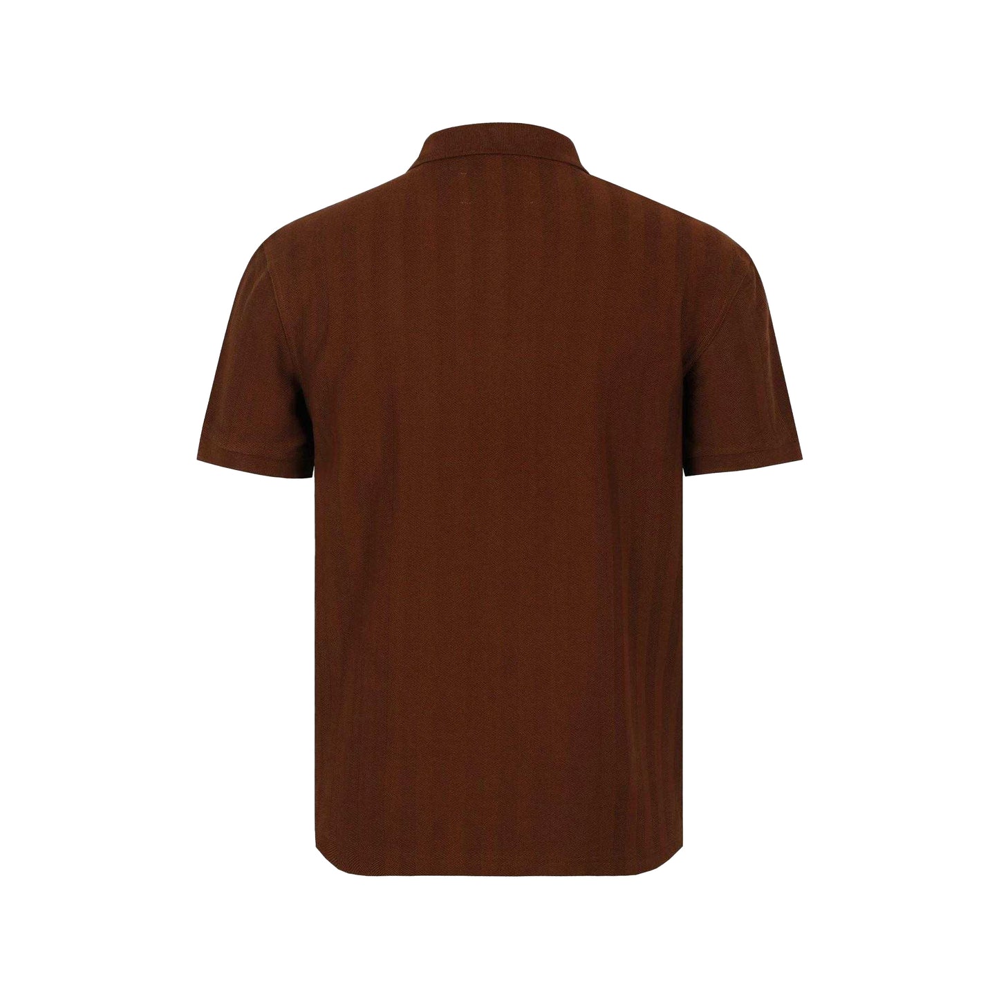 Chocolate - Back - Jack Wills Mens Herringbone Cotton Polo Shirt