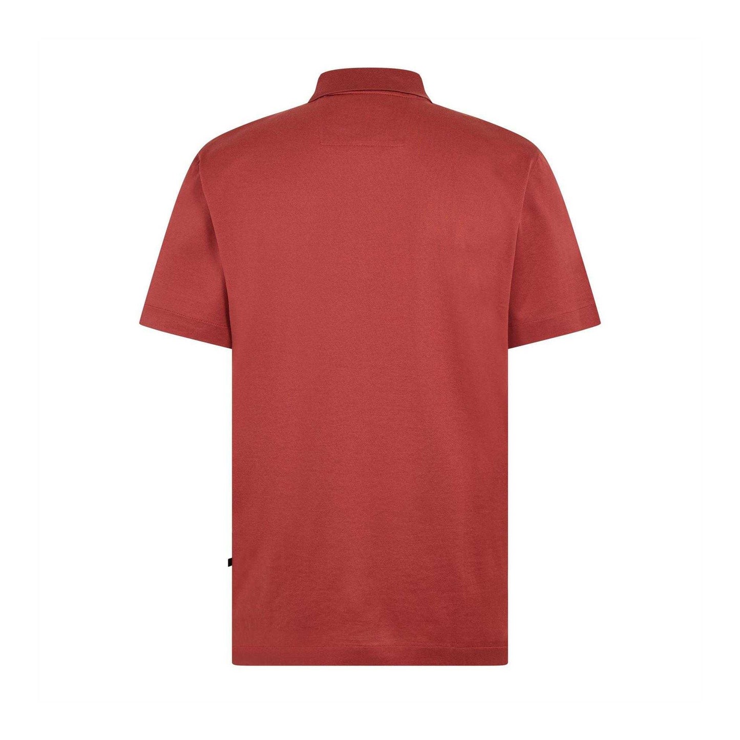 Brown - Back - Boss Mens Paras 365 Short-Sleeved Polo Shirt