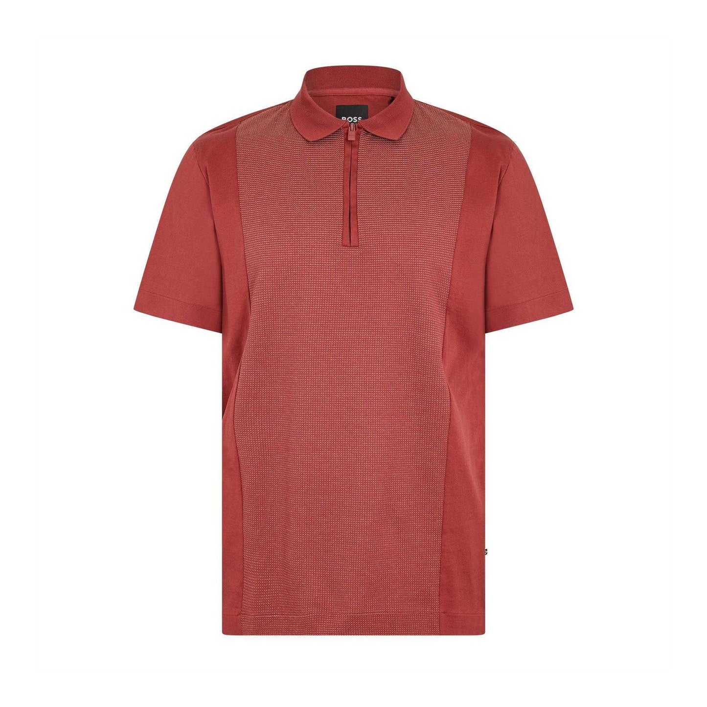 Brown - Front - Boss Mens Paras 365 Short-Sleeved Polo Shirt