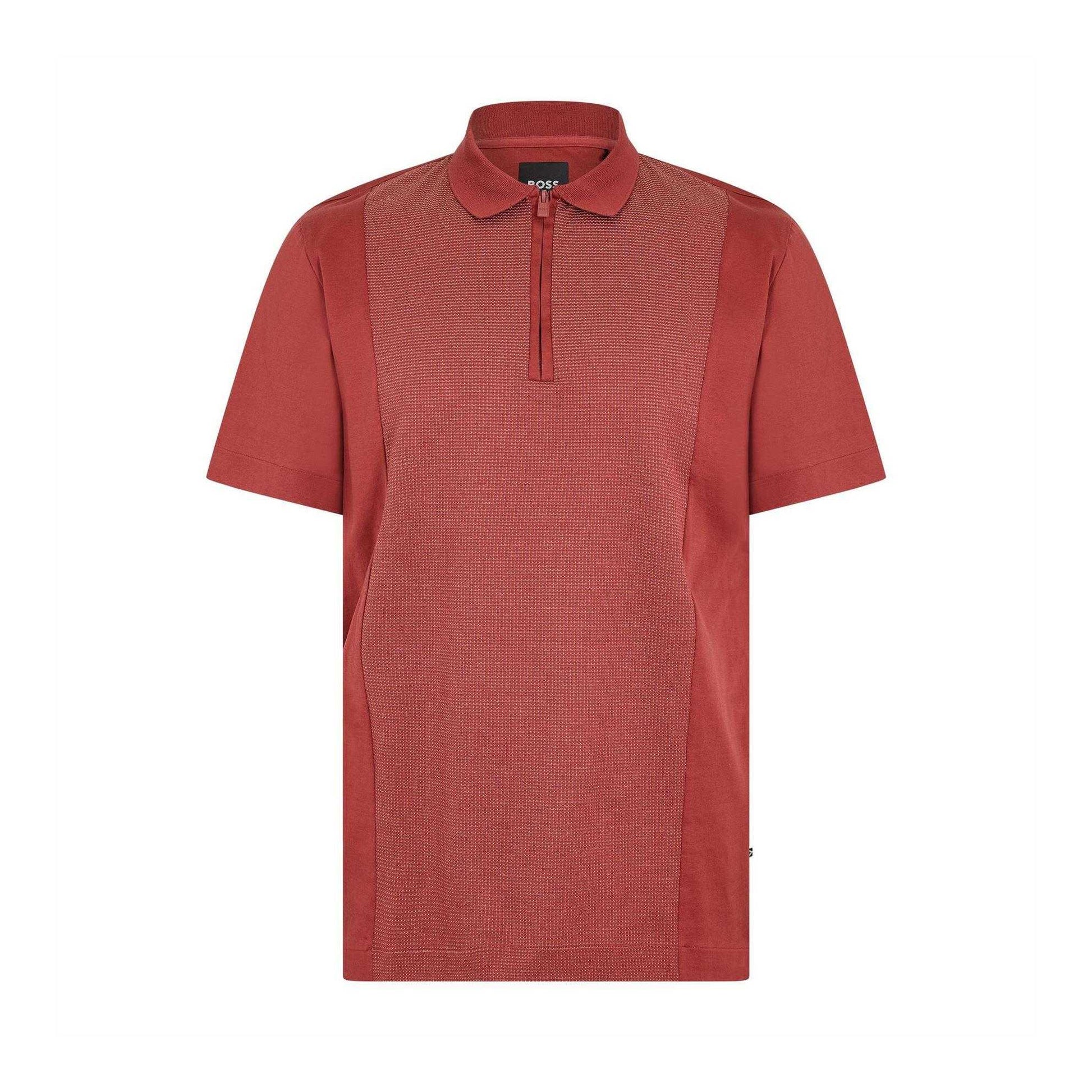 Brown - Front - Boss Mens Paras 365 Short-Sleeved Polo Shirt