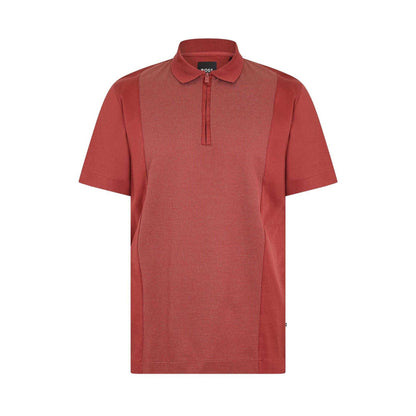 Brown - Front - Boss Mens Paras 365 Short-Sleeved Polo Shirt