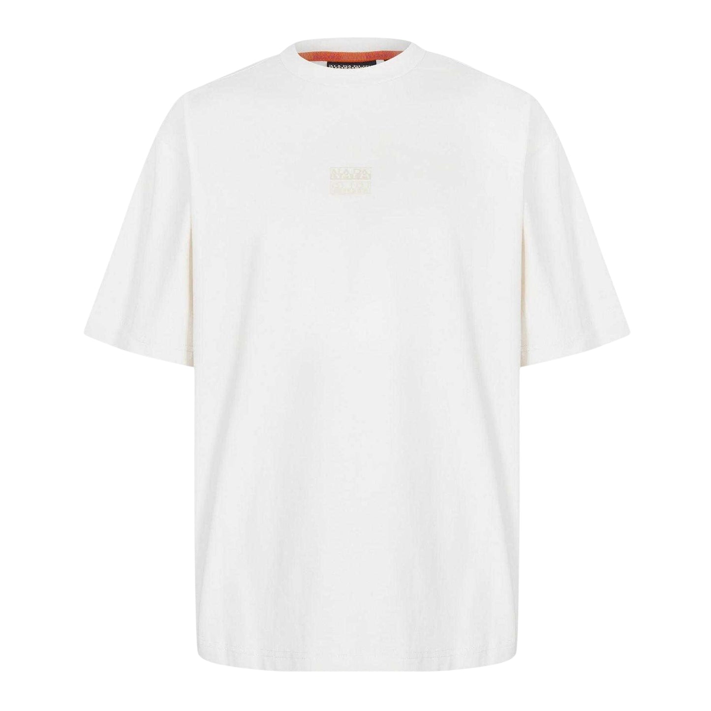 White - Front - Napapijri Mens Regular T-Shirt