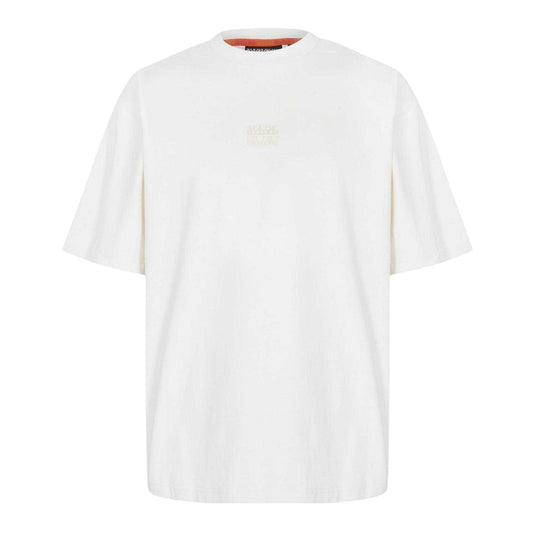 White - Front - Napapijri Mens Regular T-Shirt