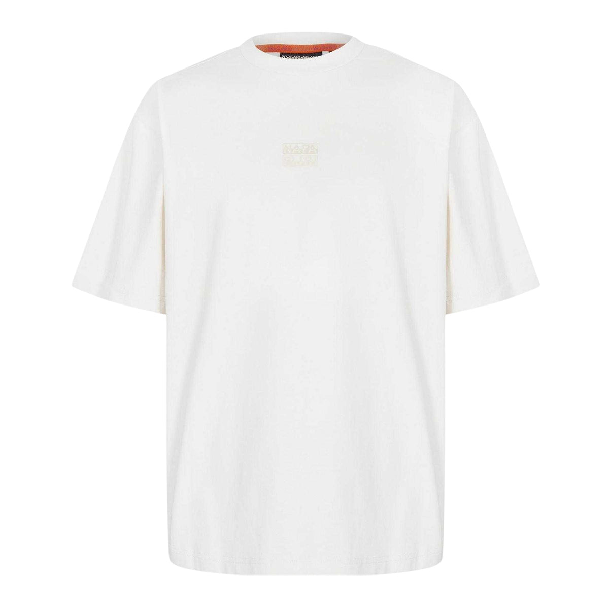White - Front - Napapijri Mens Regular T-Shirt
