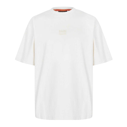 White - Front - Napapijri Mens Regular T-Shirt