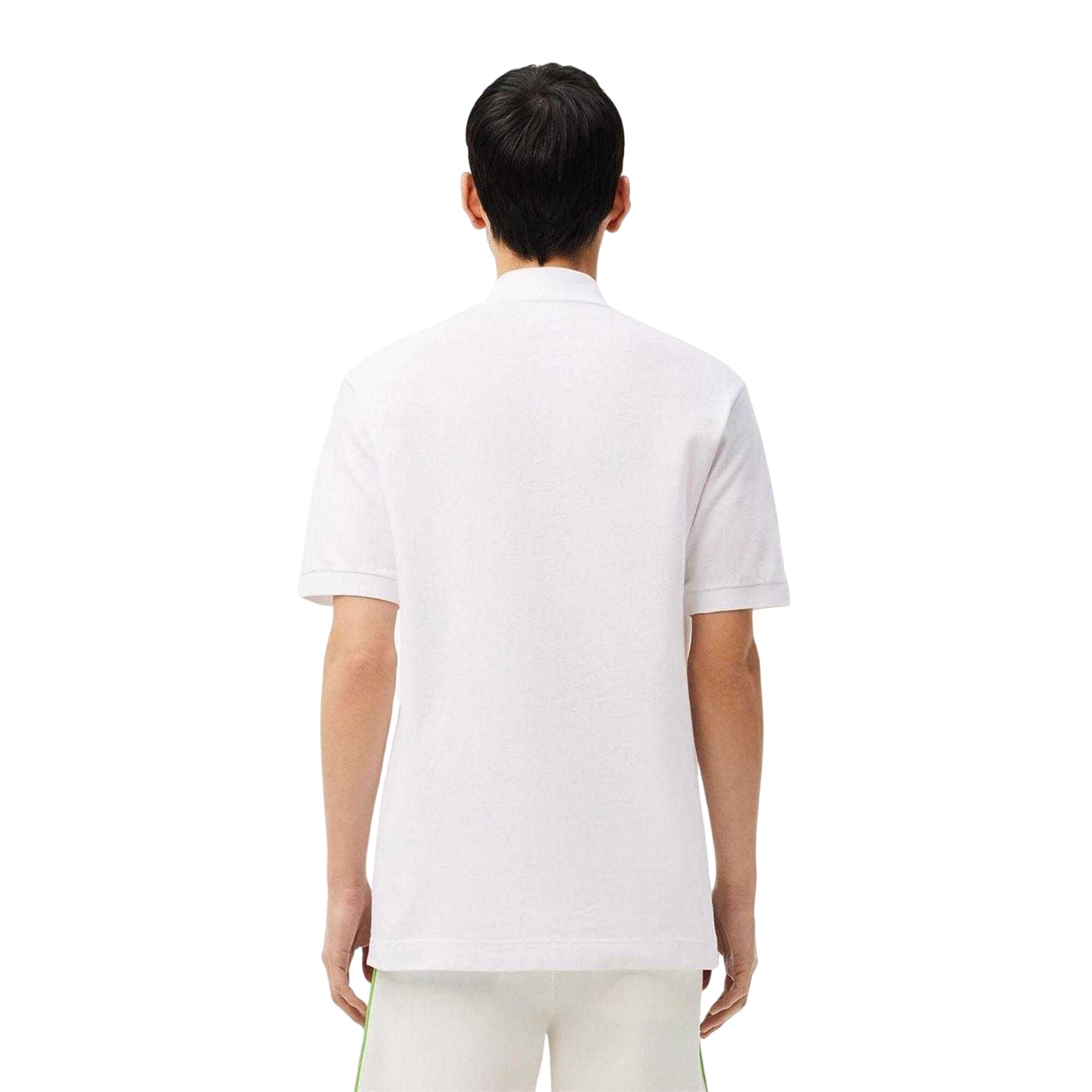 White-Blue - Back - Lacoste Mens L.12.12 Argyle Short-Sleeved Polo Shirt
