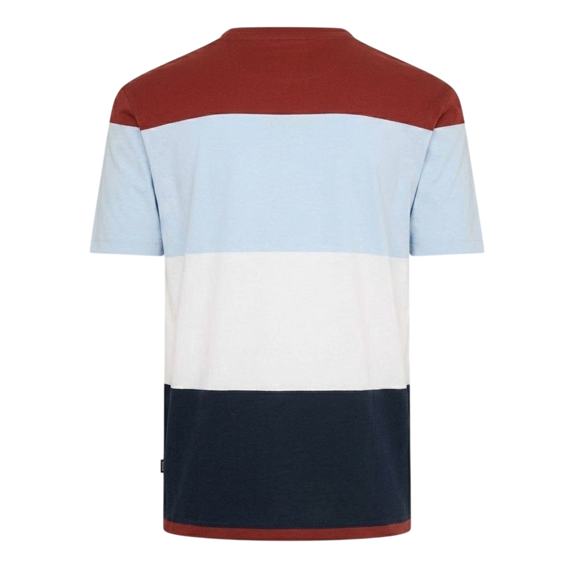 Multicoloured - Back - Boss Mens Tiburt 444 Colour Block Regular T-Shirt