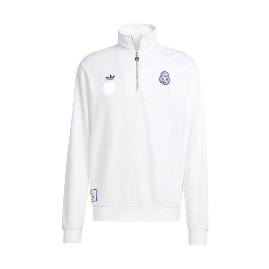 White - Front - Adidas Mens Real Sweatshirt