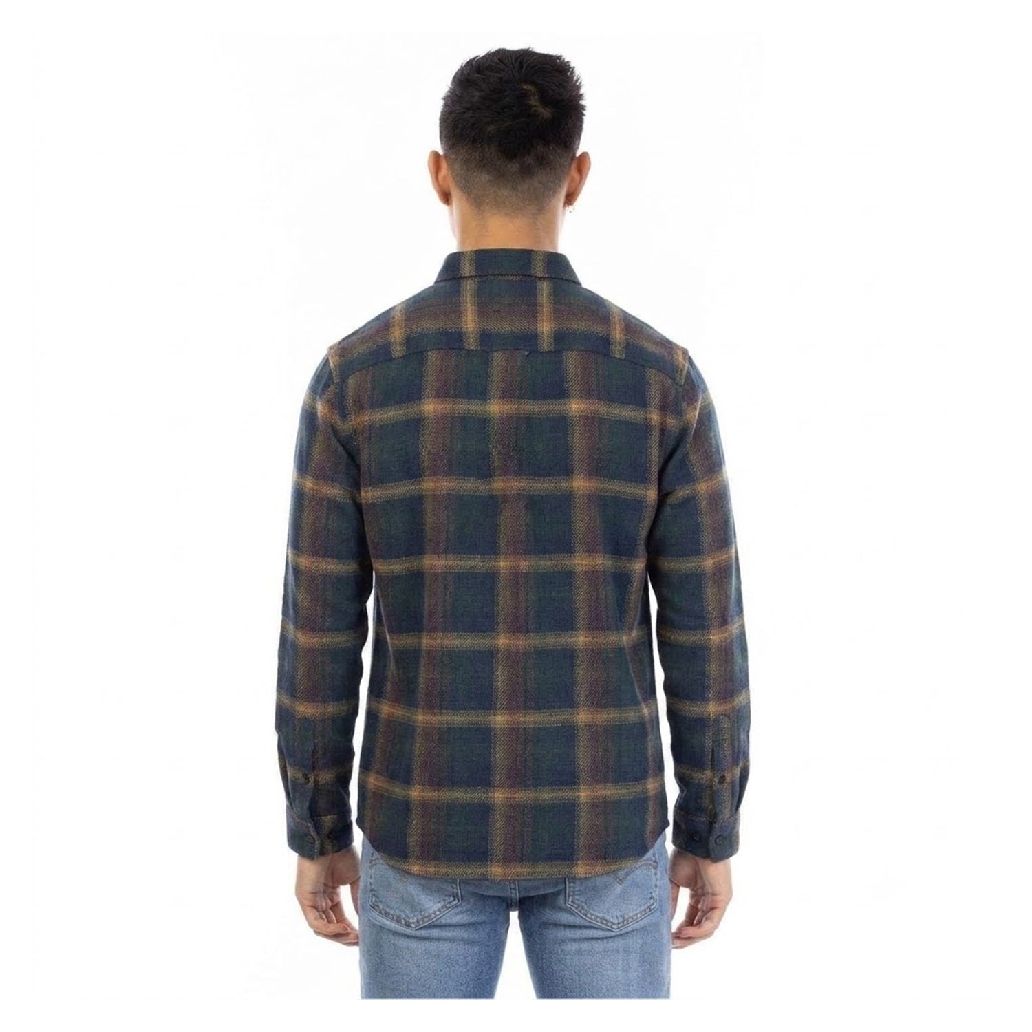 Multicoloured - Back - Peter Werth Mens Abbott Collared Regular Shirt