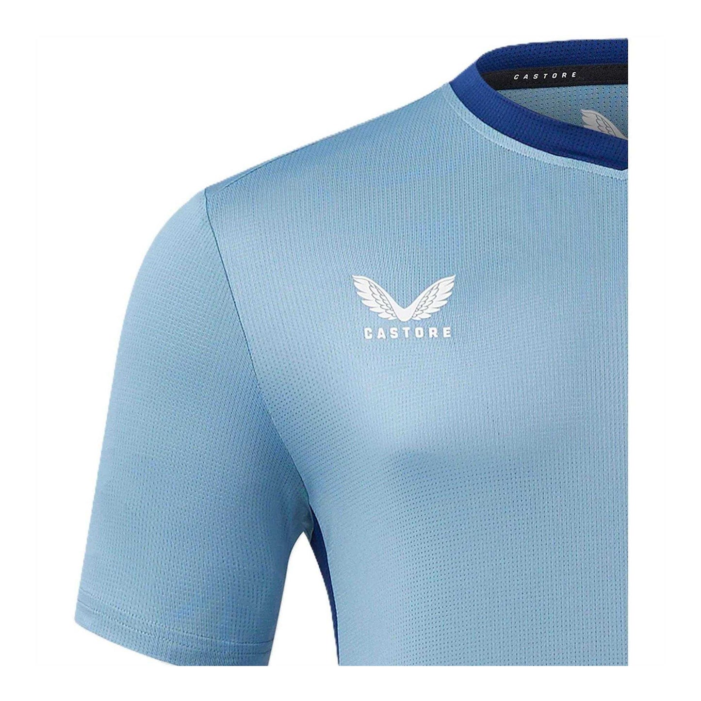 Blue Shadow-Deep Depths - Side - Castore Childrens-Kids 2023-2024 Aston Villa FC Third Jersey