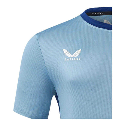 Blue Shadow-Deep Depths - Side - Castore Childrens-Kids 2023-2024 Aston Villa FC Third Jersey