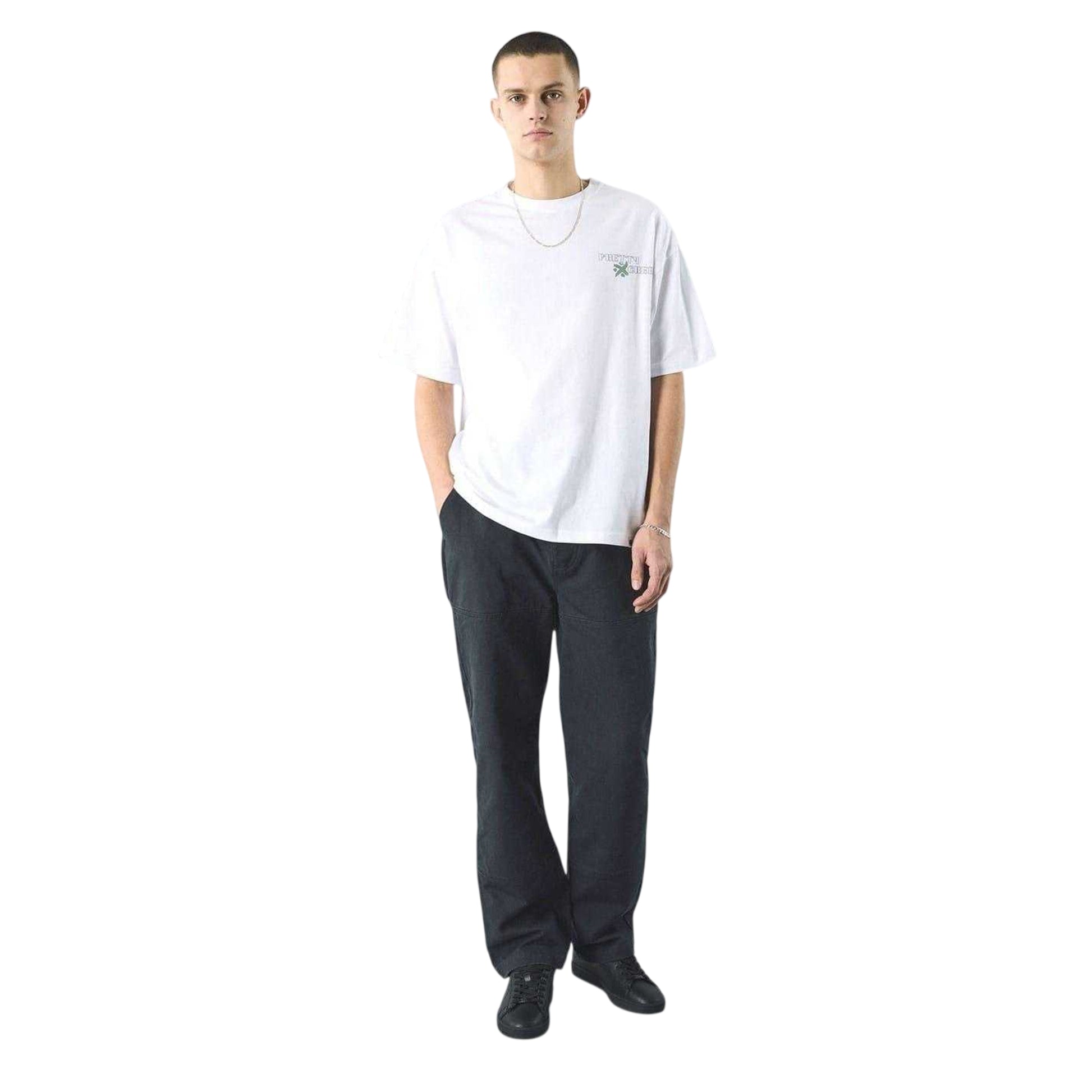 White - Side - Pretty Green Mens Rising Scorpio Crew Neck T-Shirt