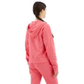 Pink - Back - Lacoste Womens-Ladies Fleece Full Zip Hoodie