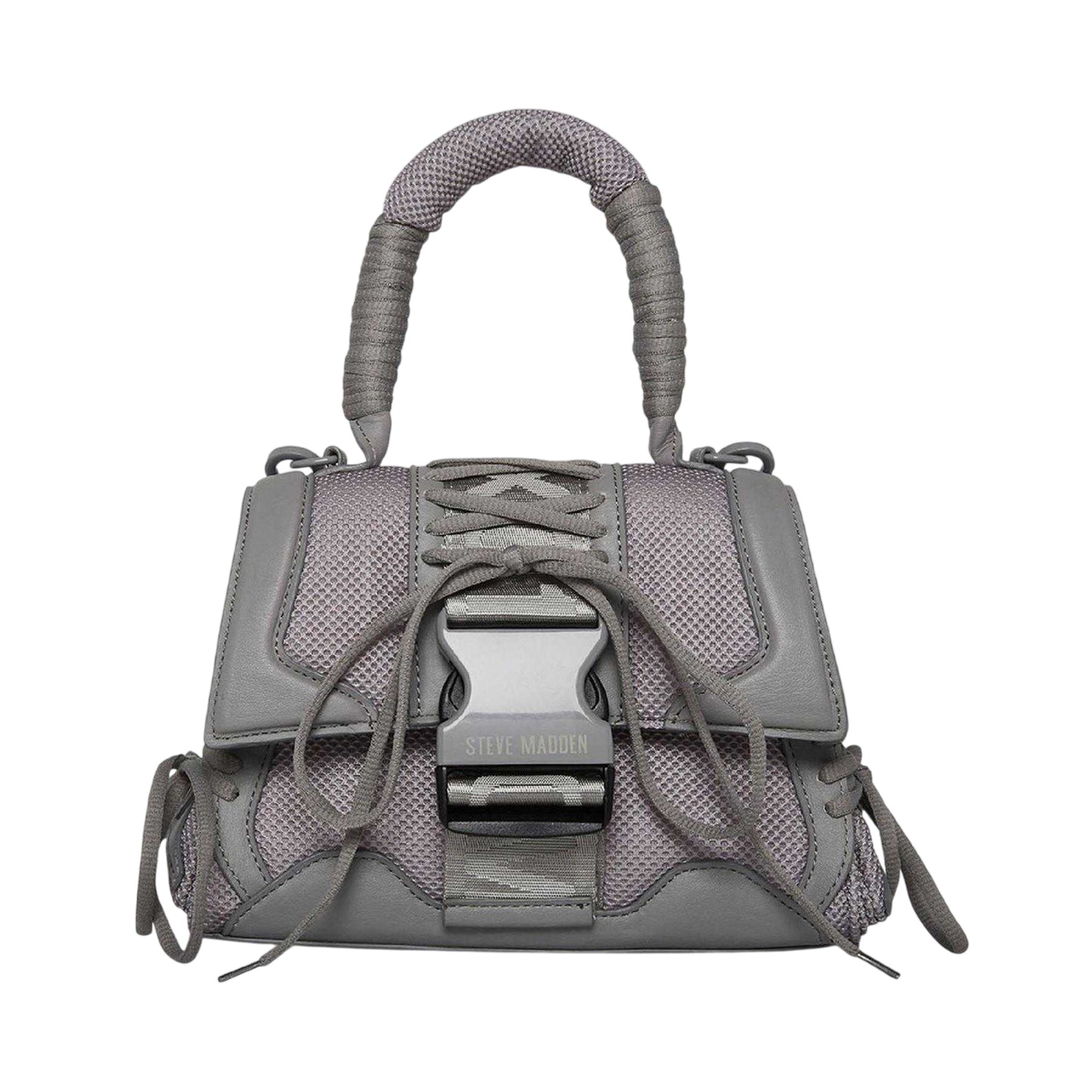 Grey - Front - Steve Madden Bdiego Handbag