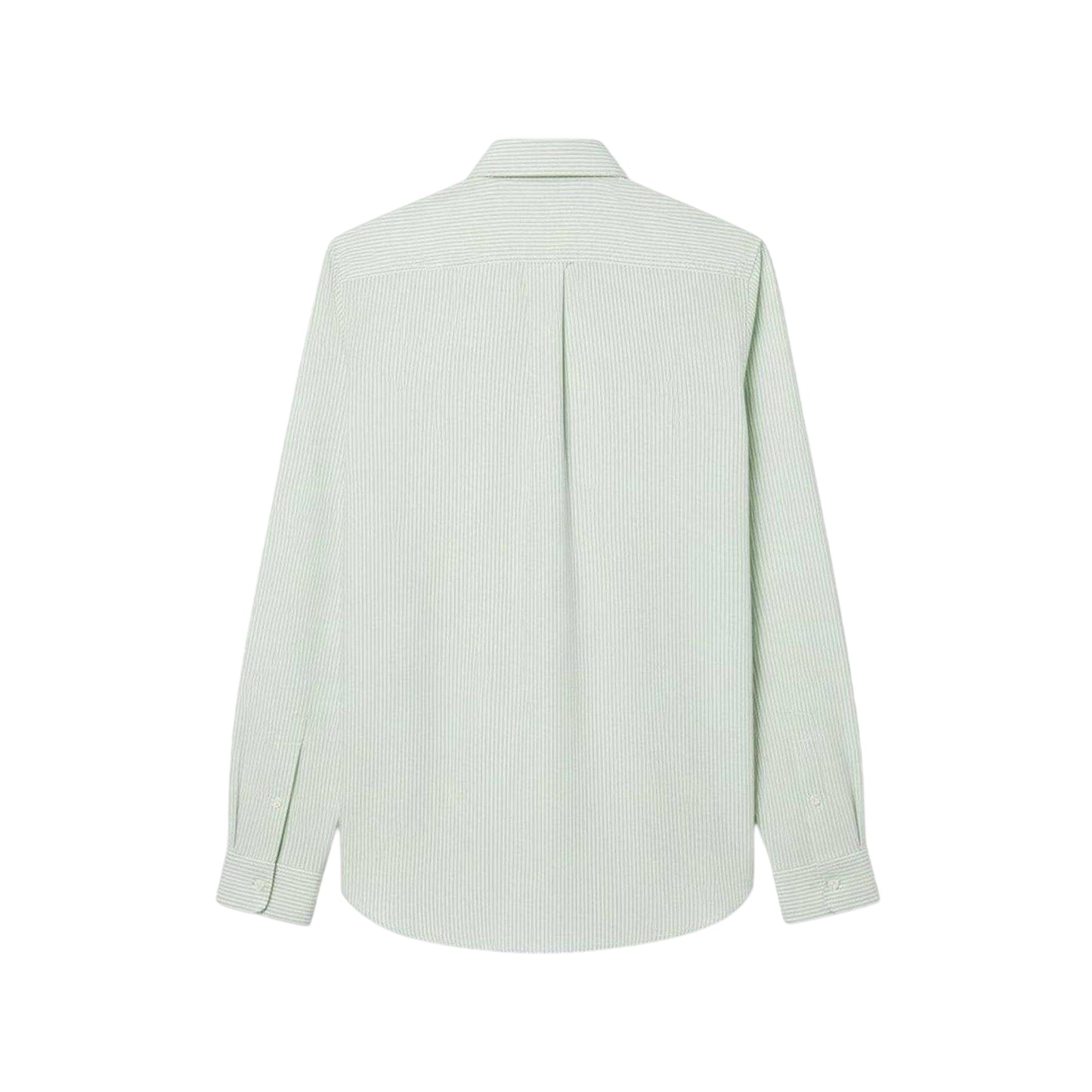 White - Back - Lacoste Mens Striped Oxford Shirt