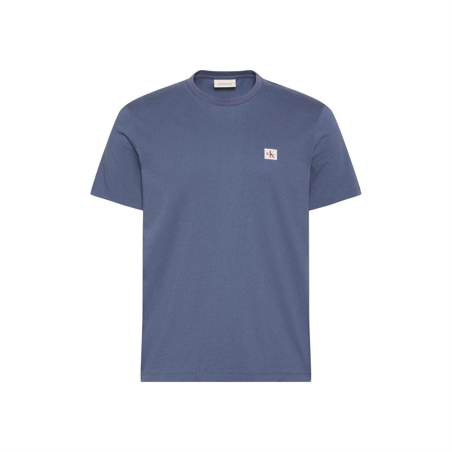 Nomad - Front - Calvin Klein Mens Box Logo Cotton Crew Neck Regular T-Shirt