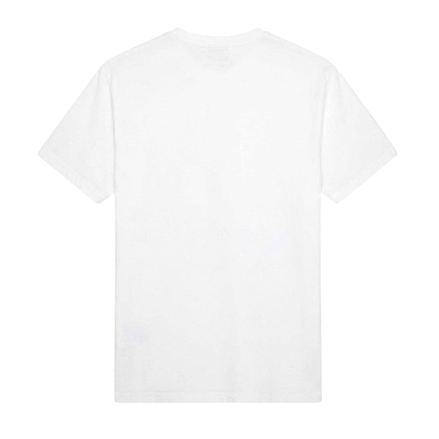 White - Back - Calvin Klein Mens Box Logo Cotton Crew Neck Regular T-Shirt