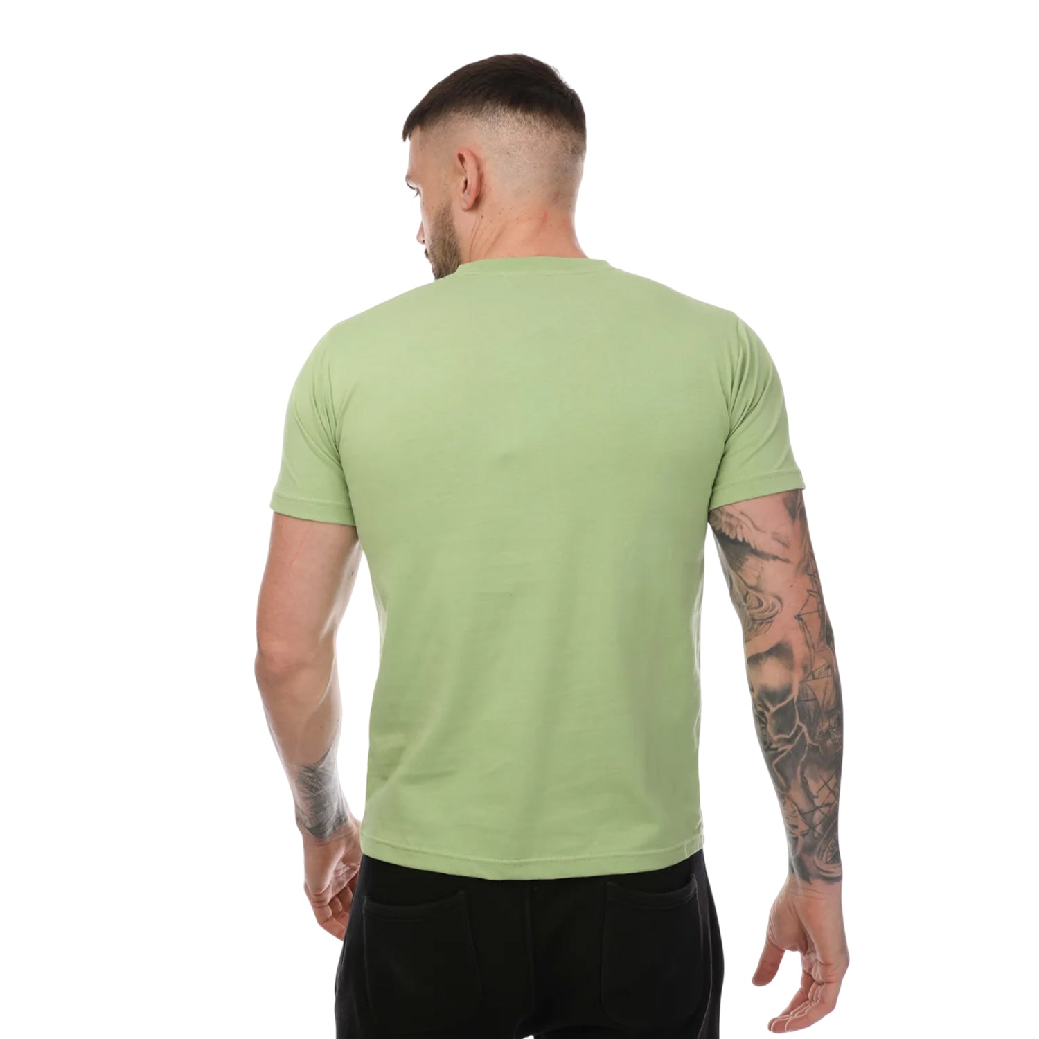 Green - Back - One True Saxon Mens Baller T-Shirt