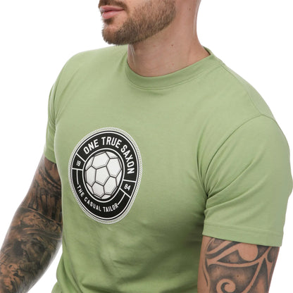 Green - Side - One True Saxon Mens Baller T-Shirt