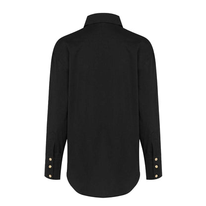 Black - Back - Biba Womens-Ladies Brand Long-Sleeved Shirt
