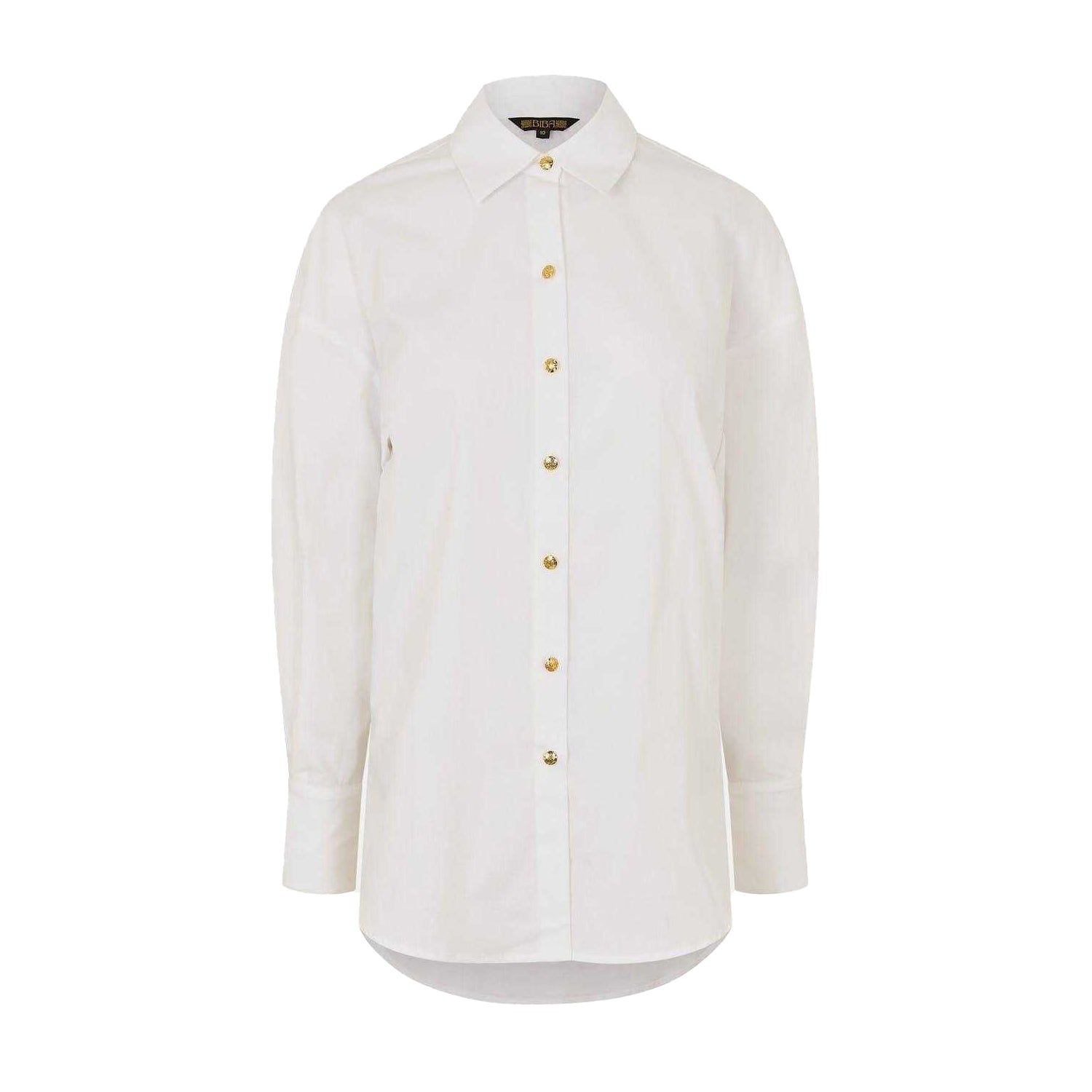 White - Front - Biba Womens-Ladies Brand Long-Sleeved Shirt
