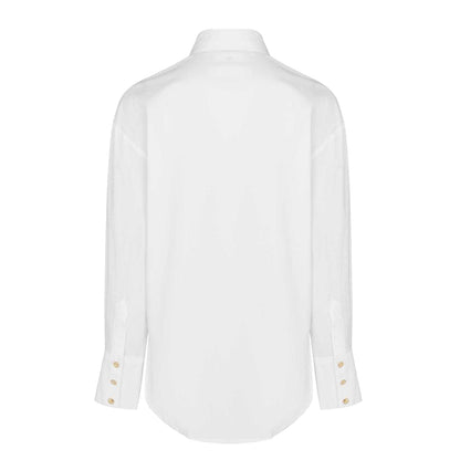 White - Back - Biba Womens-Ladies Brand Long-Sleeved Shirt
