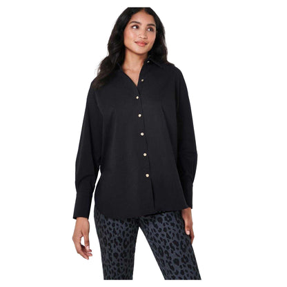 Black - Front - Biba Womens-Ladies Brand Long-Sleeved Shirt