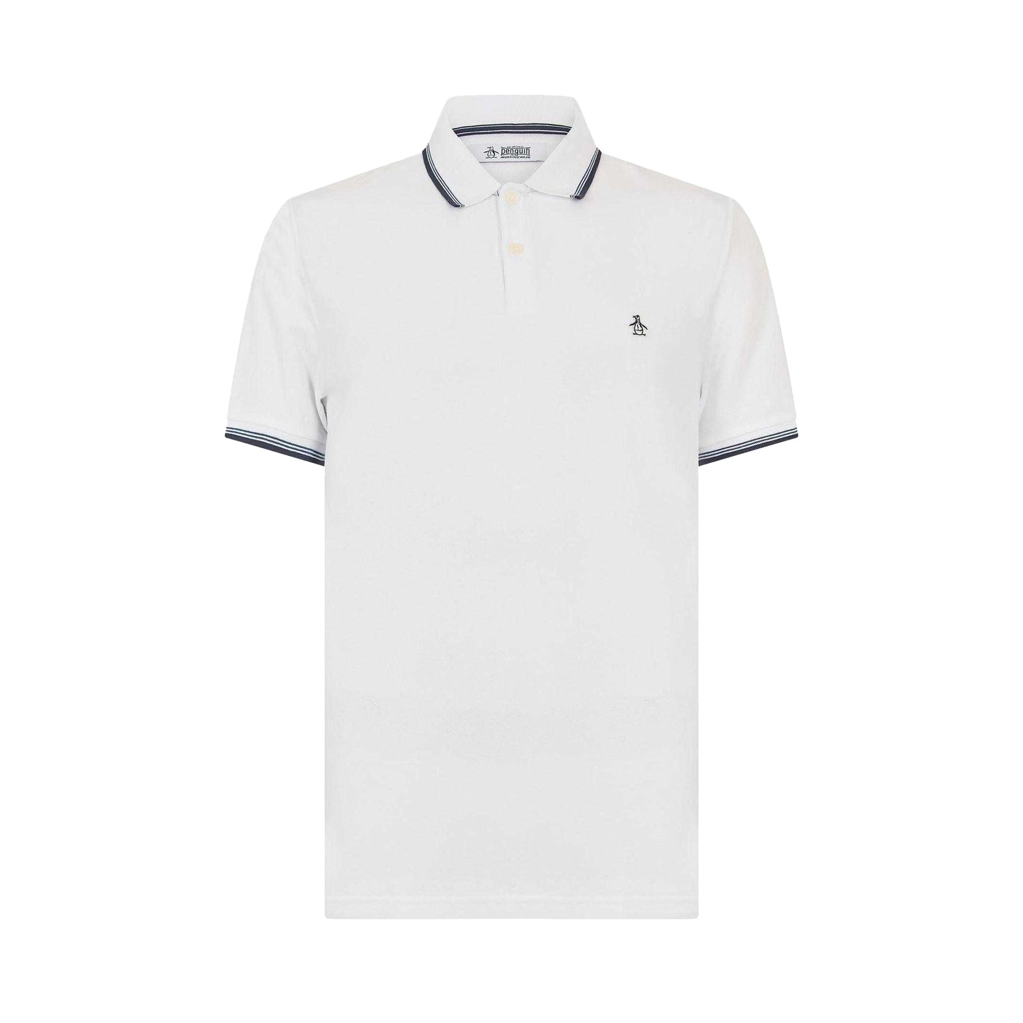 White - Front - Original Penguin Mens Pique Short-Sleeved Polo Shirt