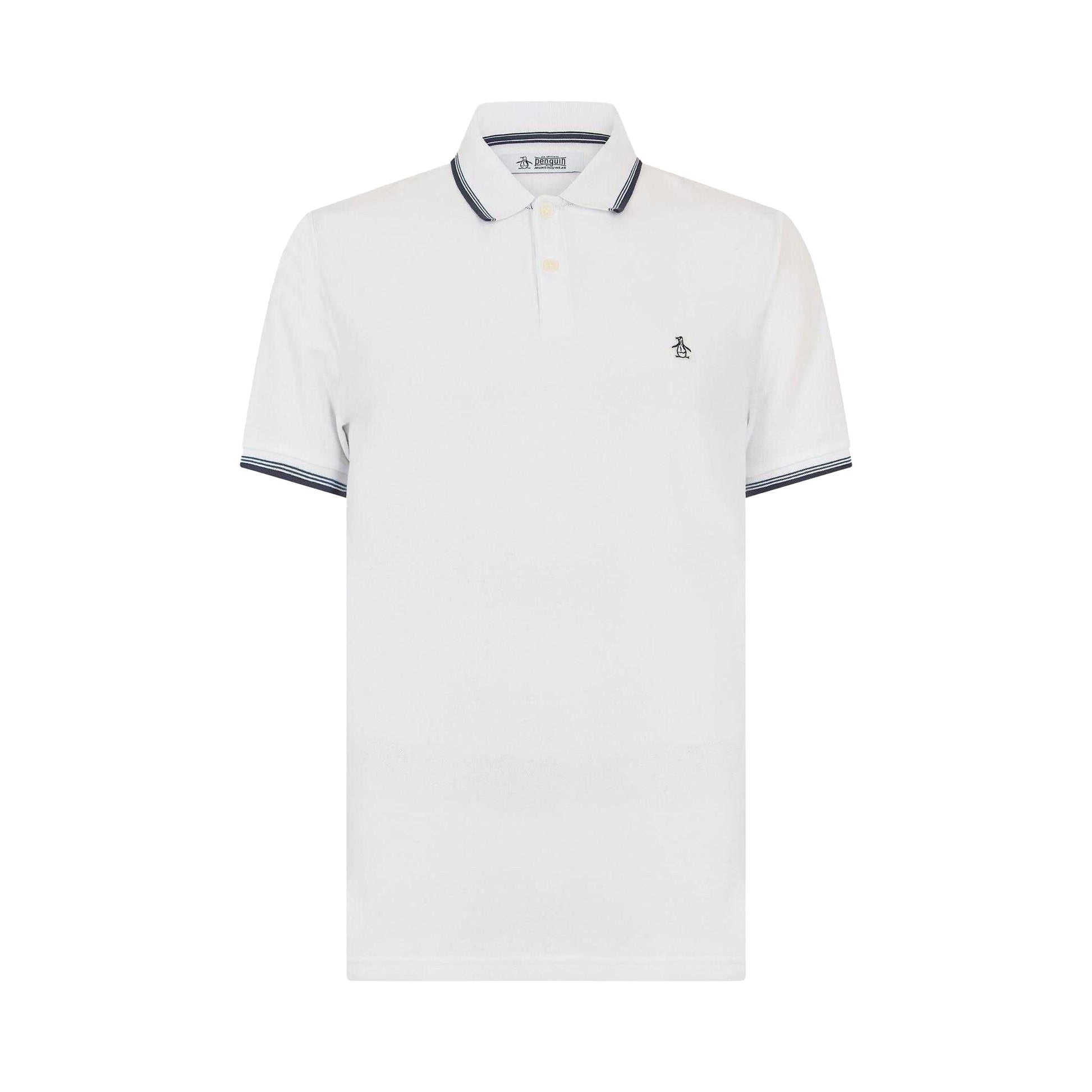 White - Front - Original Penguin Mens Pique Short-Sleeved Polo Shirt