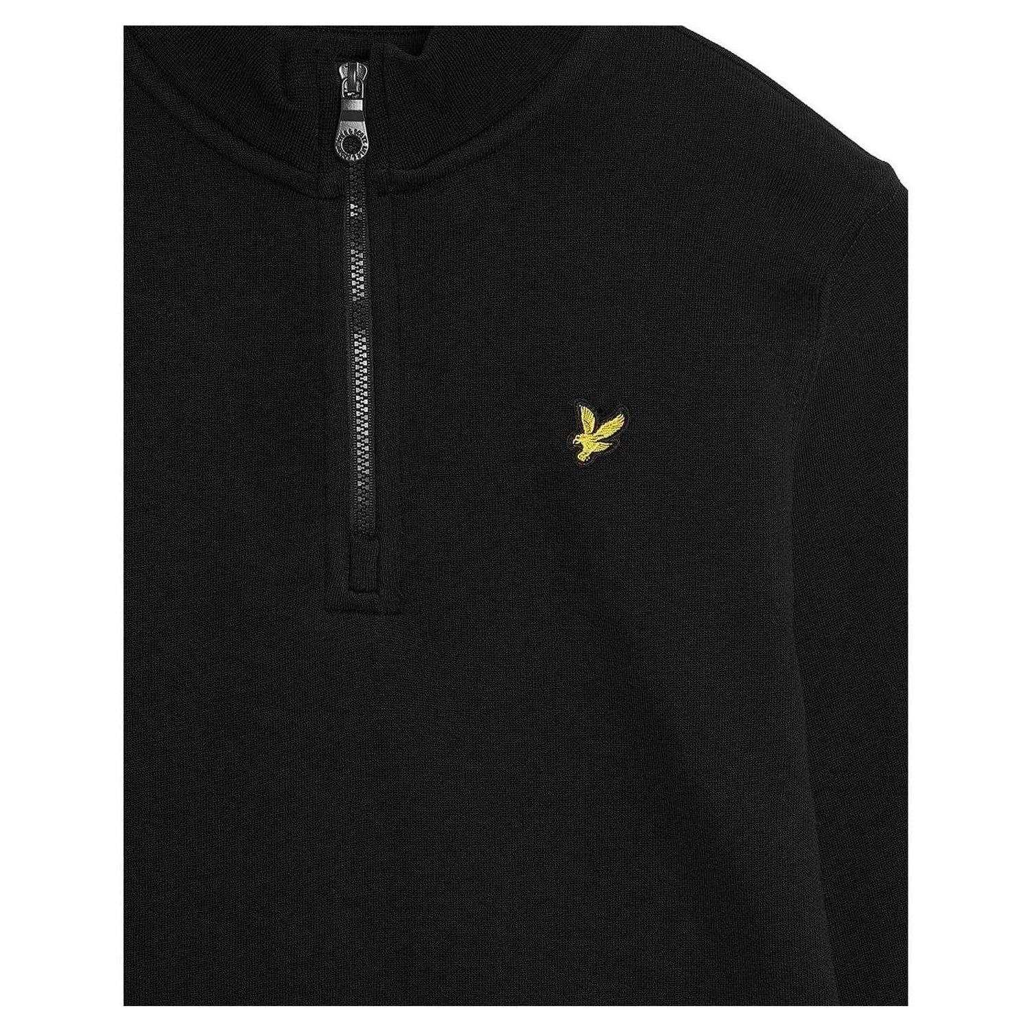 Black - Side - Lyle & Scott Childrens-Kids Sweat Jacket