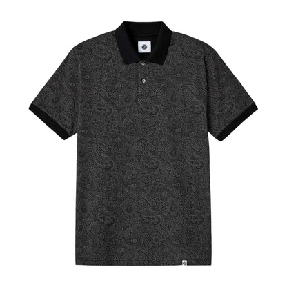 Black - Front - Pretty Green Mens Paisley Polo Shirt