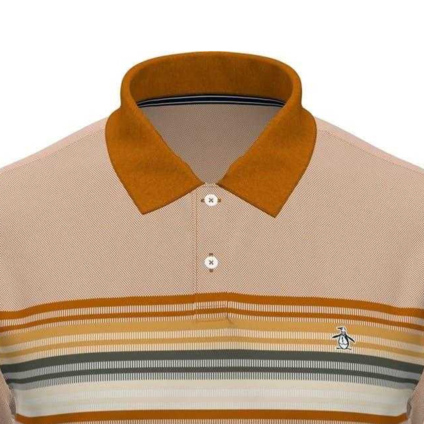 Brown - Back - Original Penguin Mens Polo Shirt