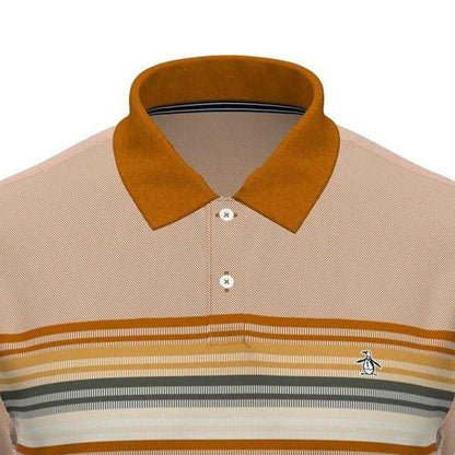 Brown - Back - Original Penguin Mens Polo Shirt