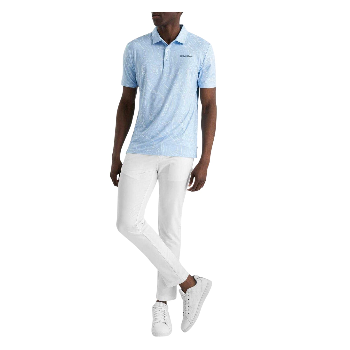 Blue Bell - Side - Calvin Klein Mens Performance Polo Shirt