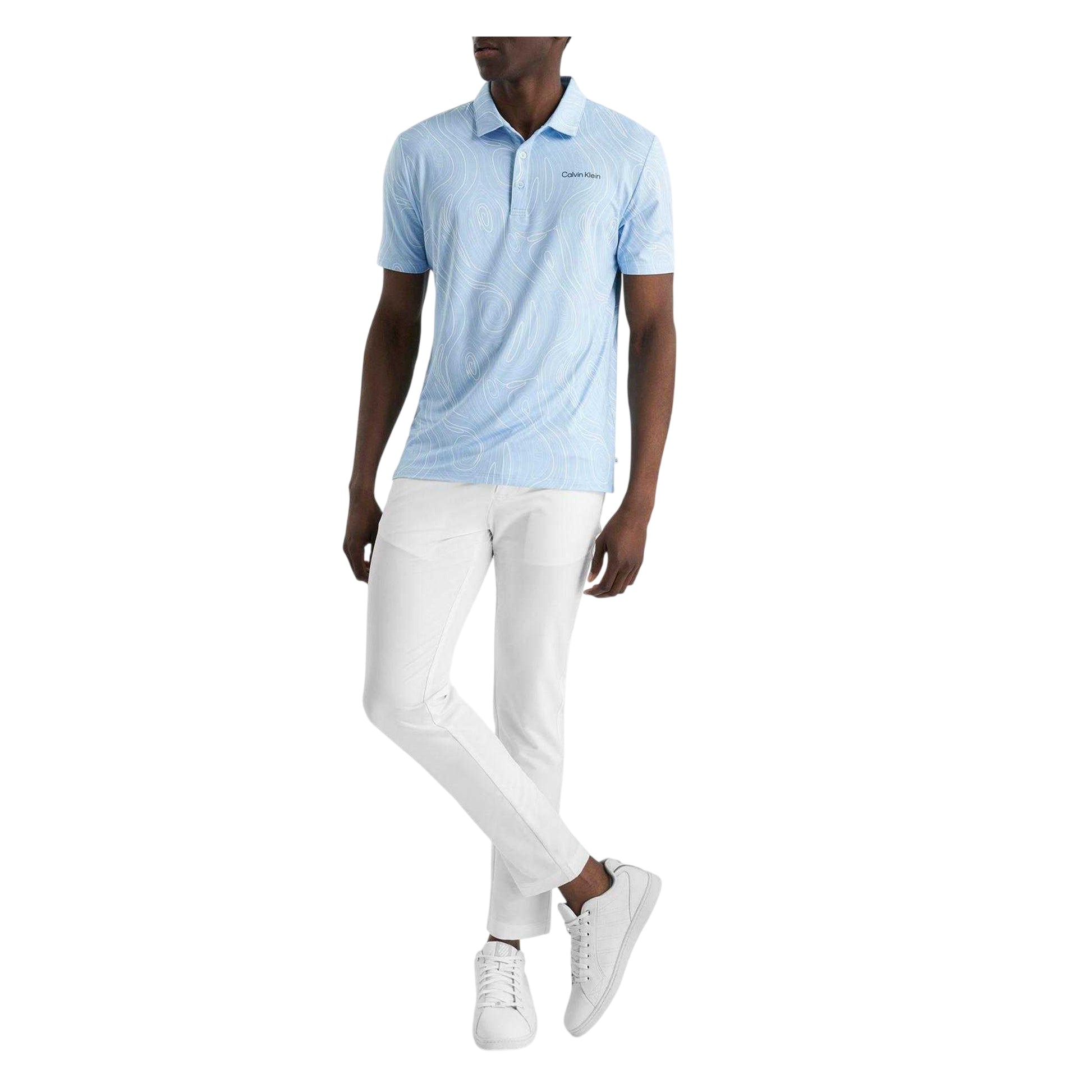 Blue Bell - Side - Calvin Klein Mens Performance Polo Shirt