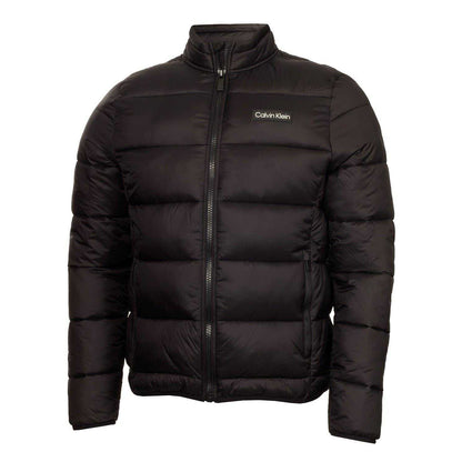 Black - Front - Calvin Klein Childrens-Kids Regular Puffer Jacket