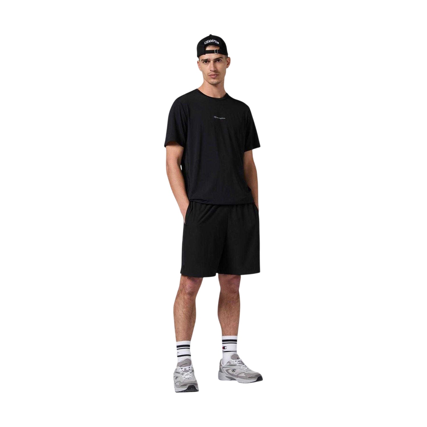 Black - Lifestyle - Champion Mens Performance Lightweight Shorts