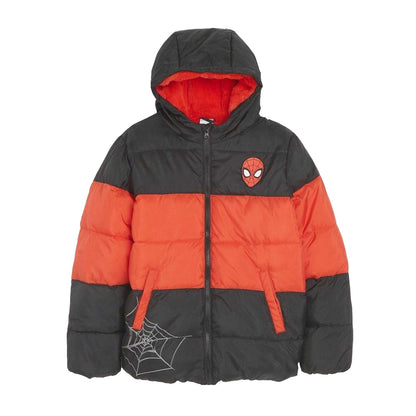 Red-Black - Front - Spider-Man Boys Padded Puffer Jacket