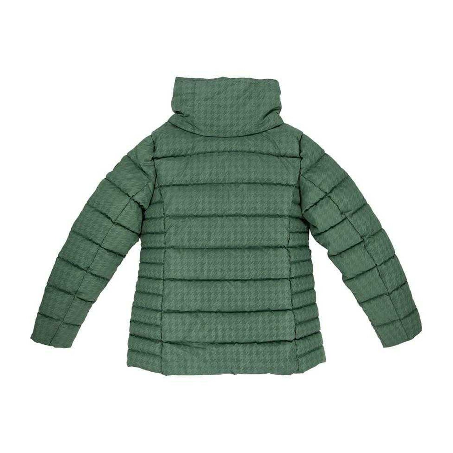 Green - Back - Firetrap Womens-Ladies Houndstooth Puffer Jacket