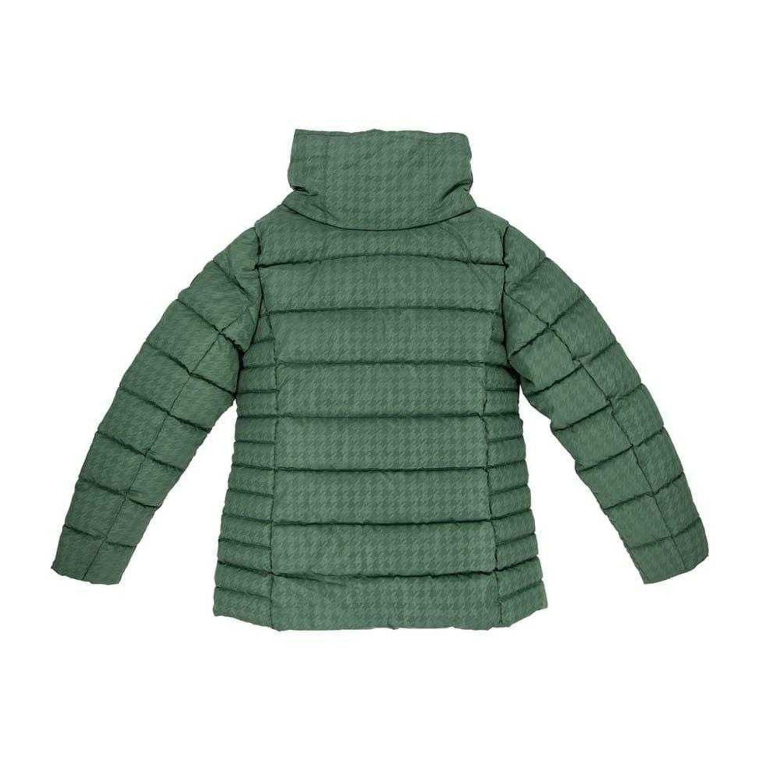 Green - Back - Firetrap Womens-Ladies Houndstooth Puffer Jacket