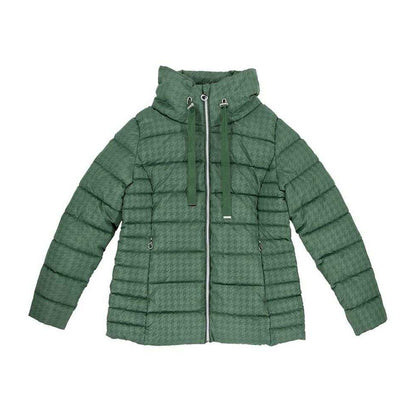 Green - Front - Firetrap Womens-Ladies Houndstooth Puffer Jacket