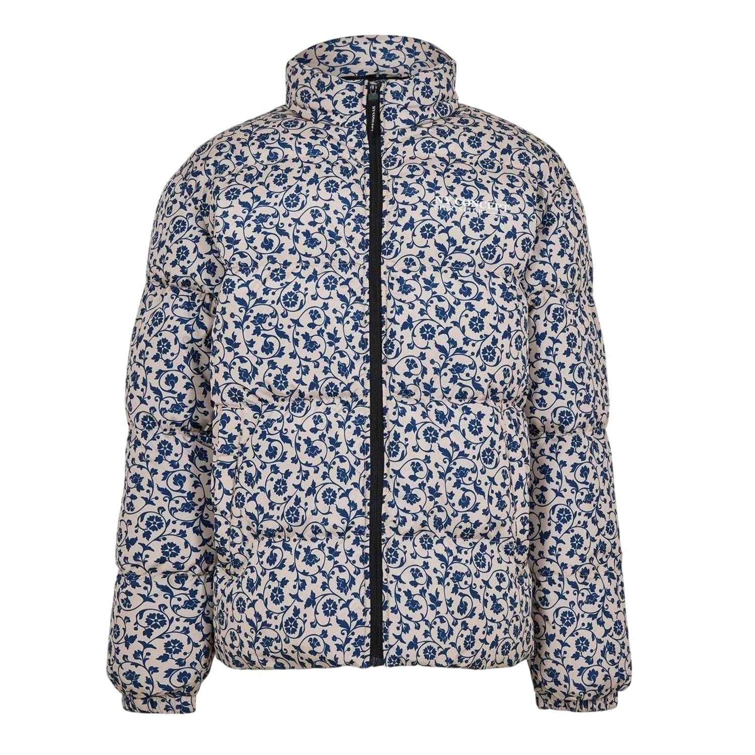 Floral-Multicoloured - Front - NYC Unisex Adult Floral Pattern Puffer Jacket