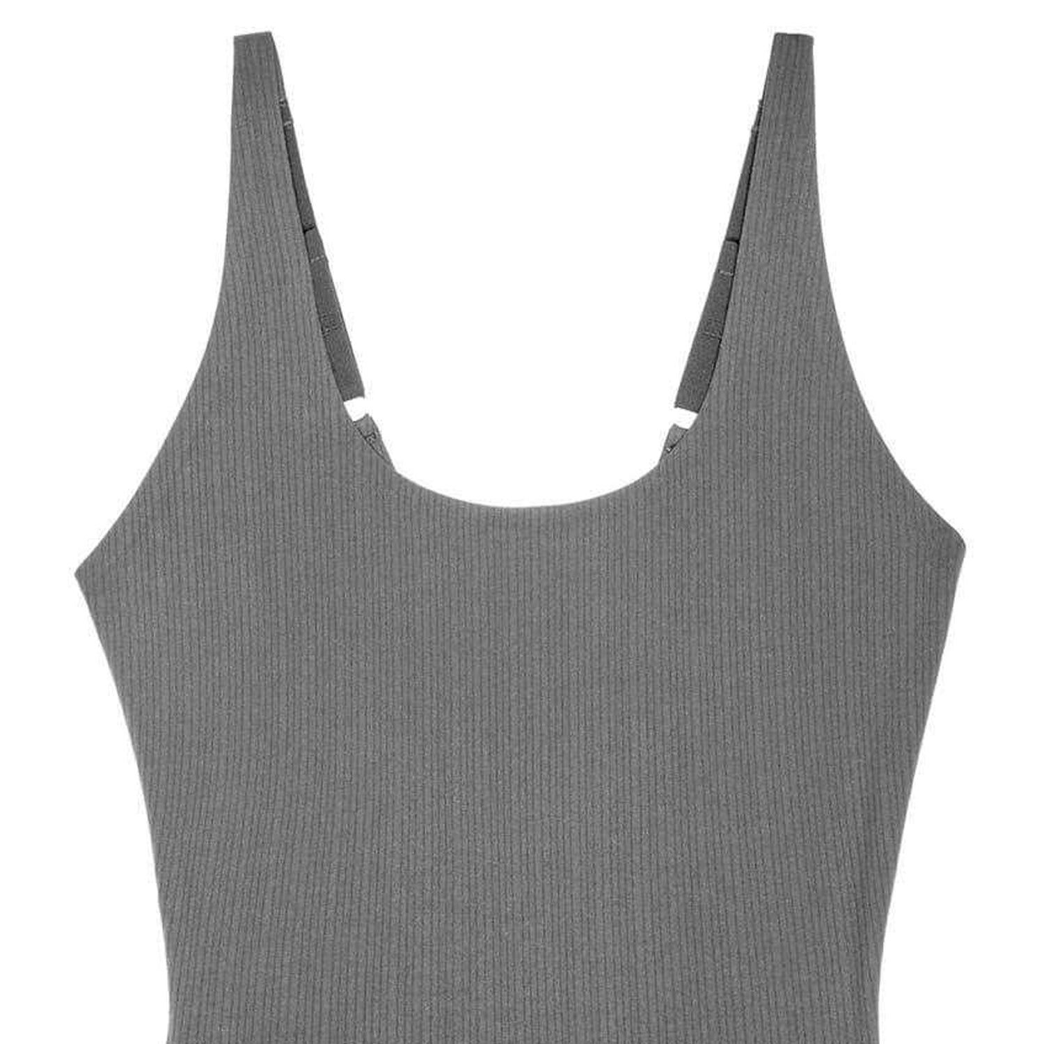 Smoke - Back - Wolford Womens-Ladies Rib Knit Bodysuit