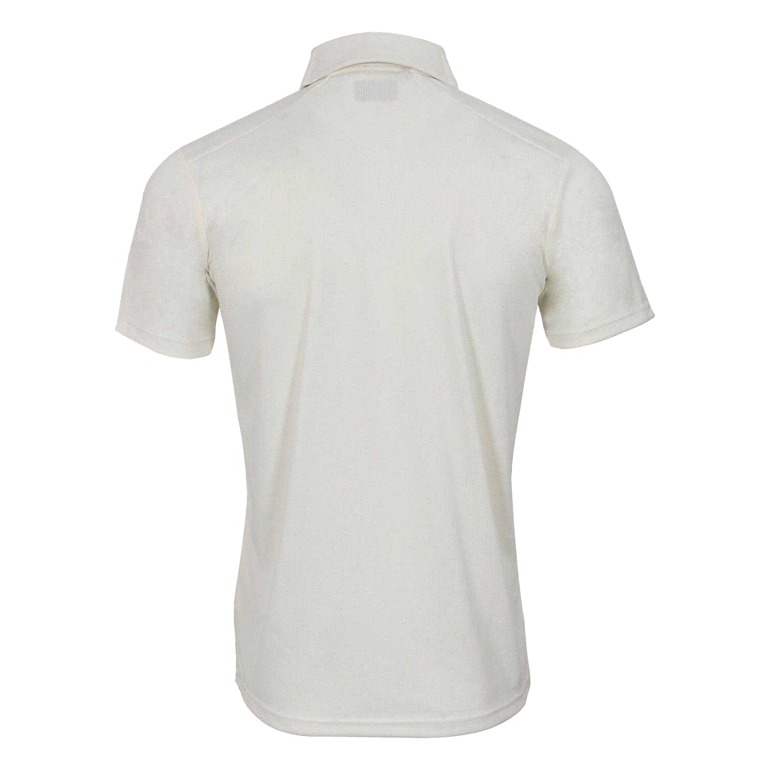 Off White - Back - Shrey Mens Playing Performance Cricket Polo Shirt