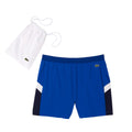Blue - Back - Lacoste Mens Colour Block Recycled Polyamide Swimming Trunks